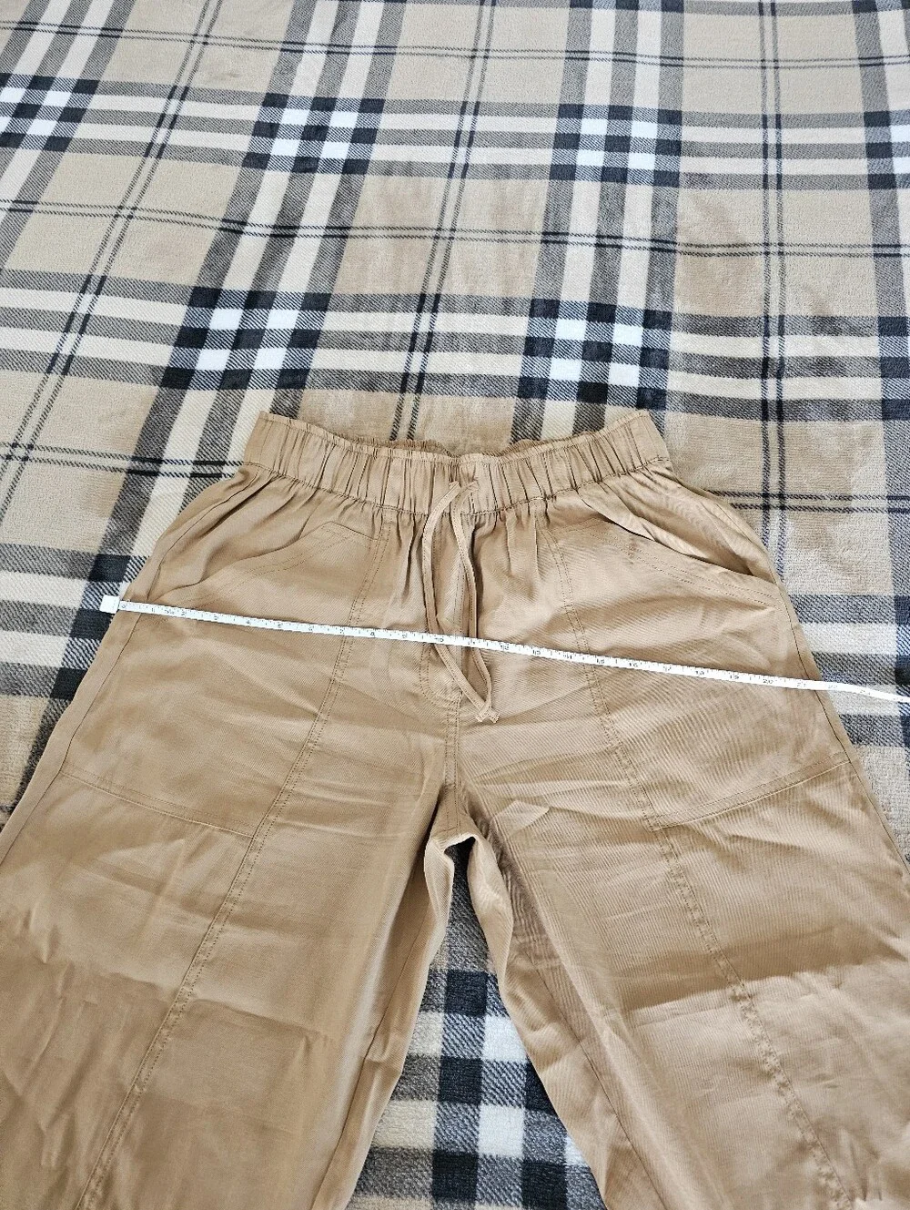 Abercrombie & Fitch Tan Elastic Waist Joggers - Picture 8 of 9